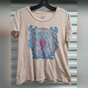 Midnight Rider Scorpio Tee - Pink and Blue Size Medium